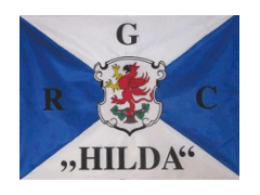 Flagge des Greifswalder Ruderclubs "Hilda"